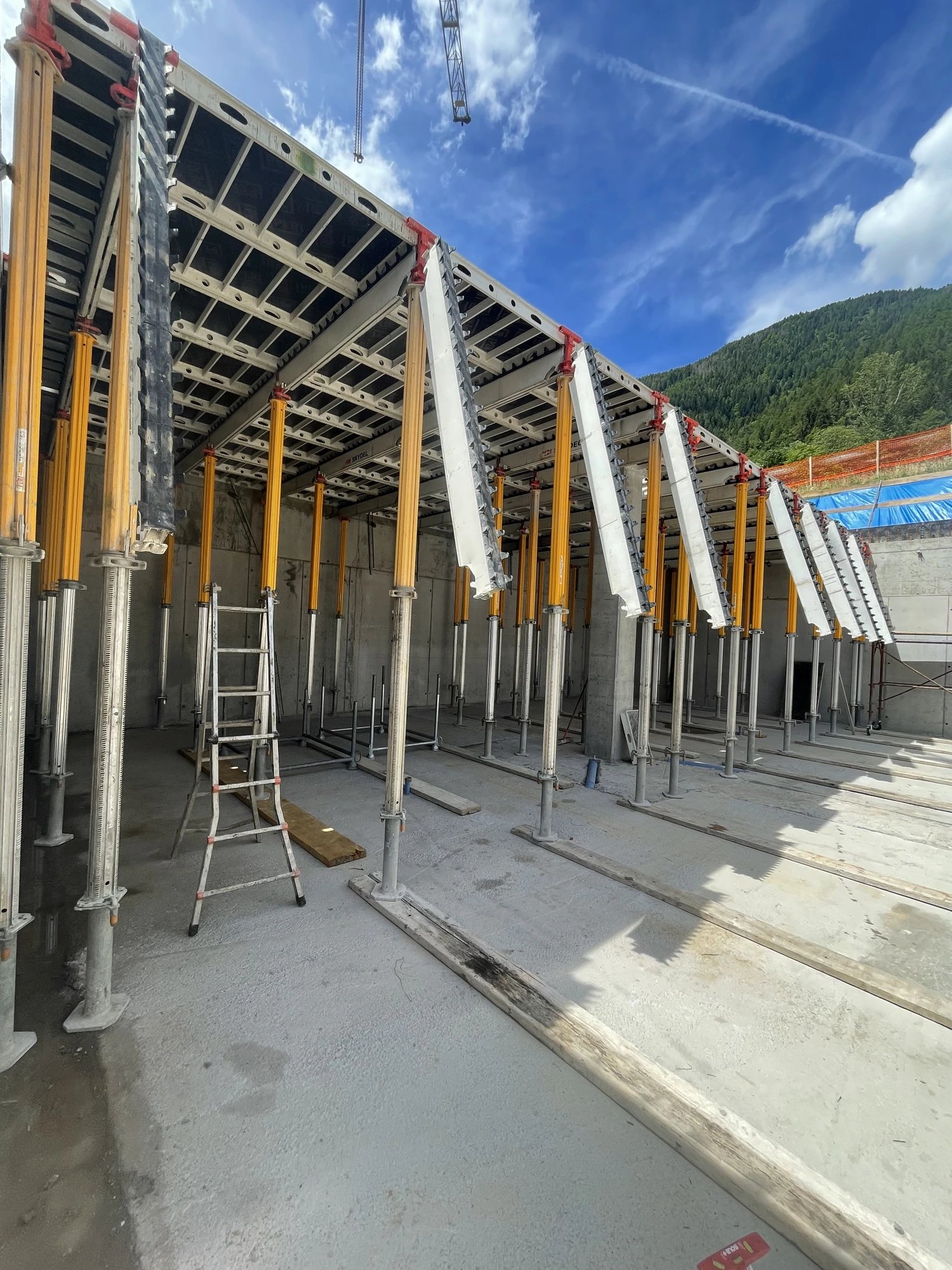 Cassero a solaio puntellato - Opere in Cemento Armato a Val di Sole (TN)